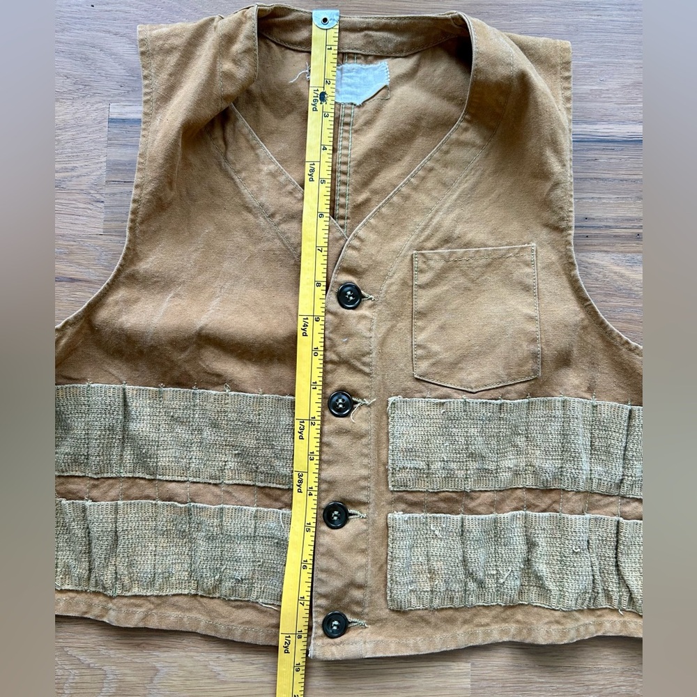 Vintage Canvas Hunting Vest - Picture 5 of 9